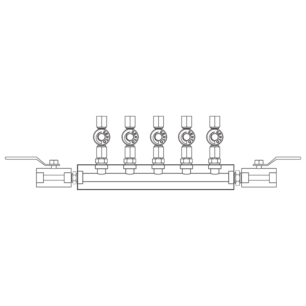M2056012 Manifolds Stainless Steel Single Sided