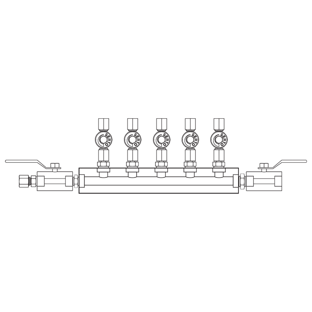M2056022 Manifolds Stainless Steel Single Sided