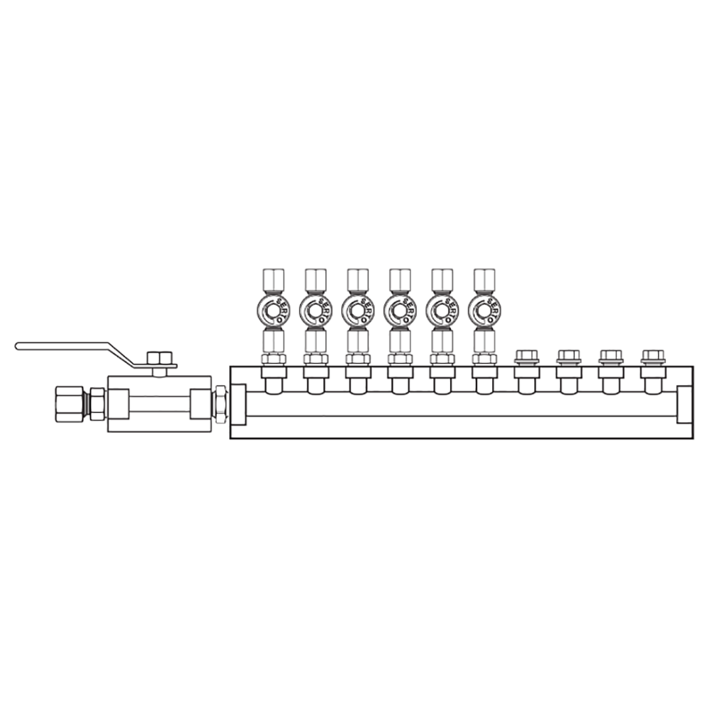 M2065040 Manifolds Stainless Steel Single Sided