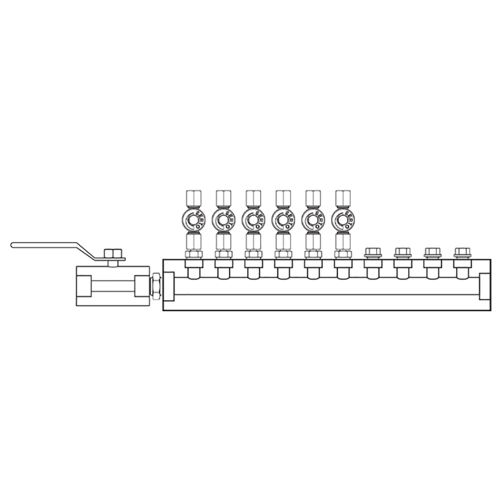 M2066010 Manifolds Stainless Steel Single Sided