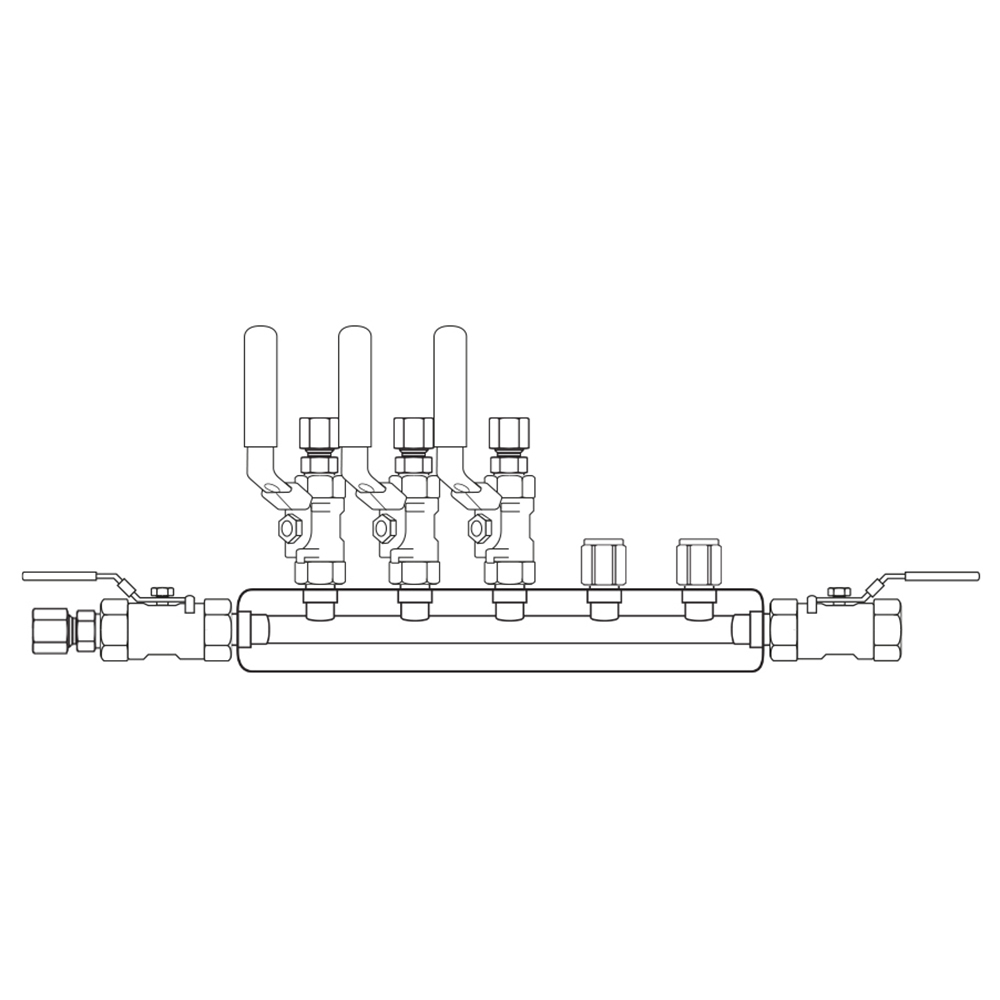 M3034242 Manifolds Stainless Steel Single Sided