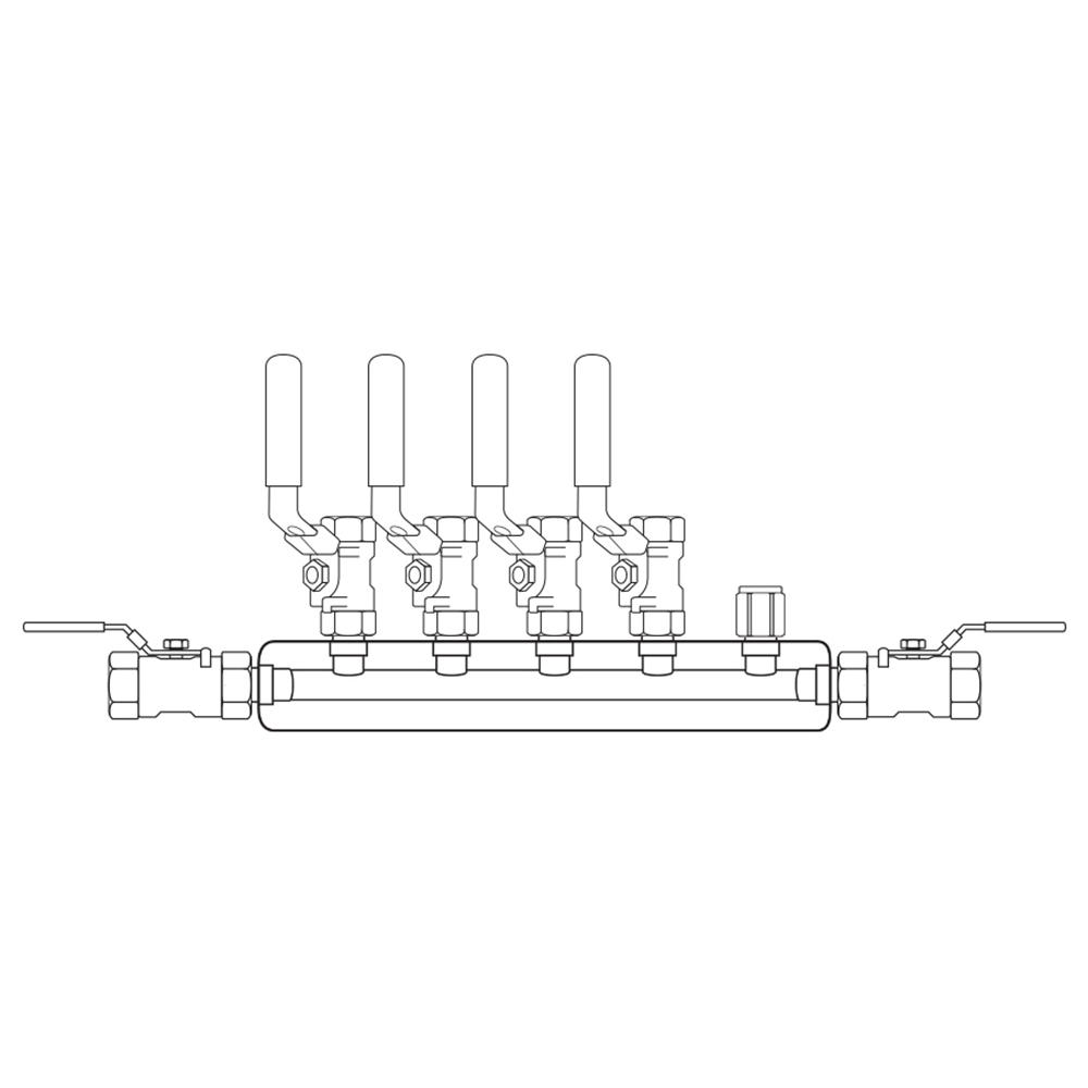 M3044012 Manifolds Stainless Steel Single Sided