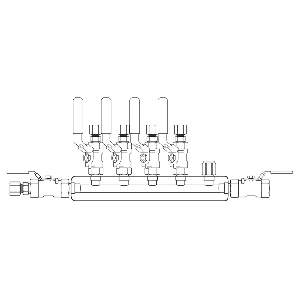 M3044232 Manifolds Stainless Steel Single Sided
