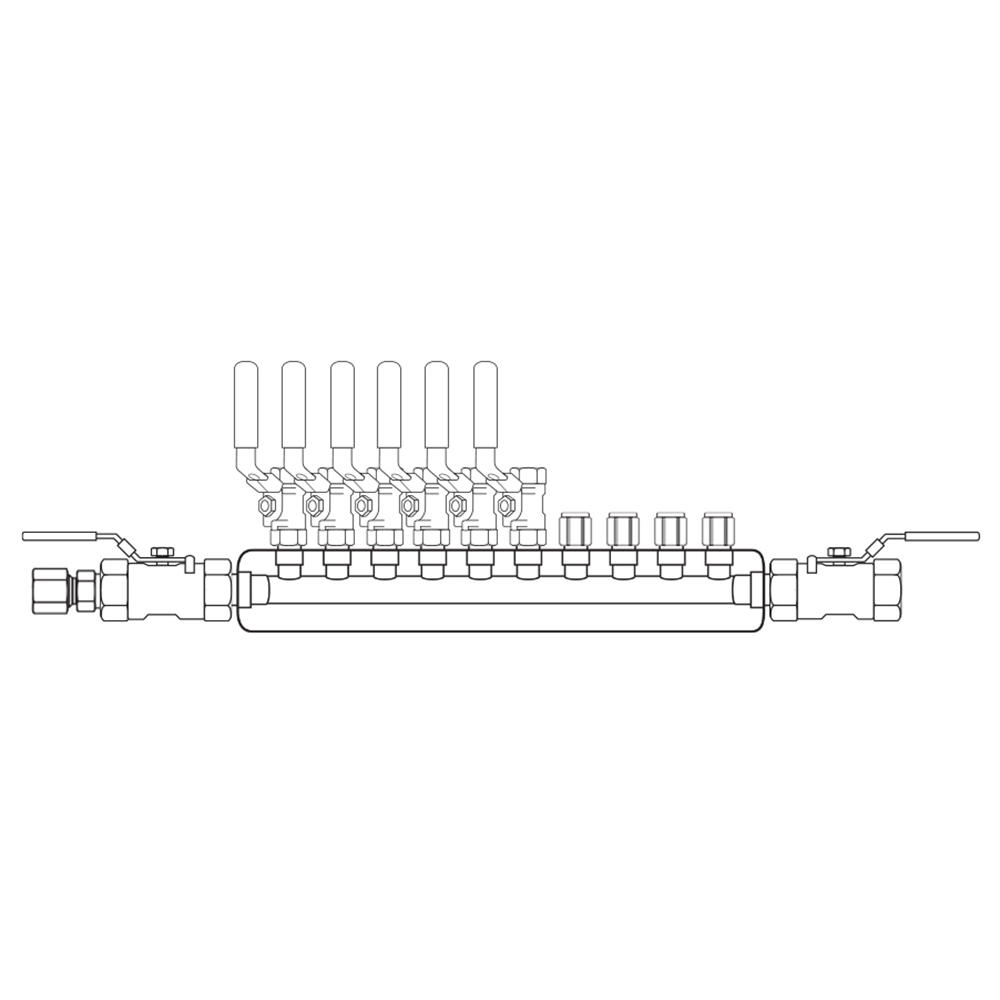 M3064032 Manifolds Stainless Steel Single Sided