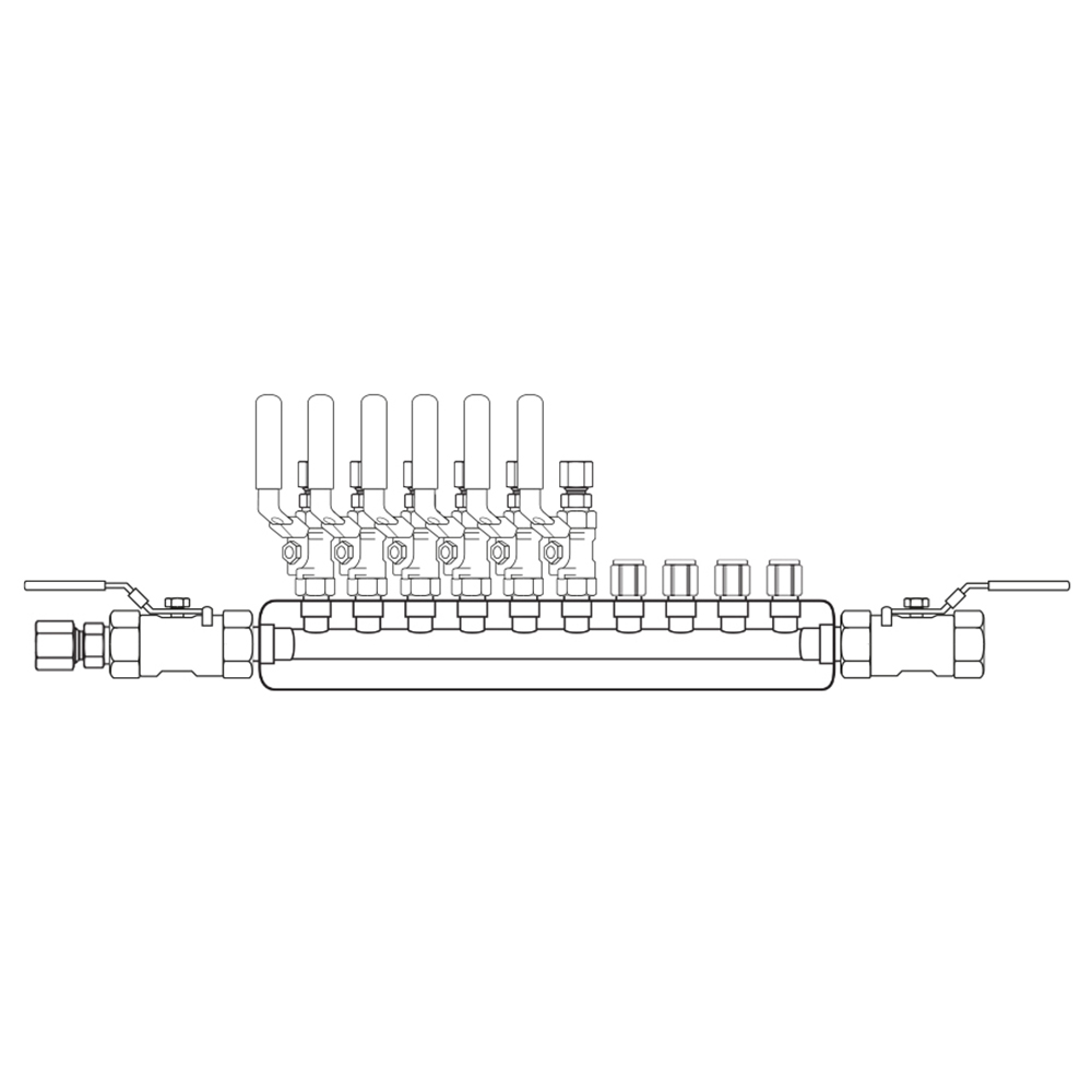 M4064122 Manifolds Stainless Steel Single Sided