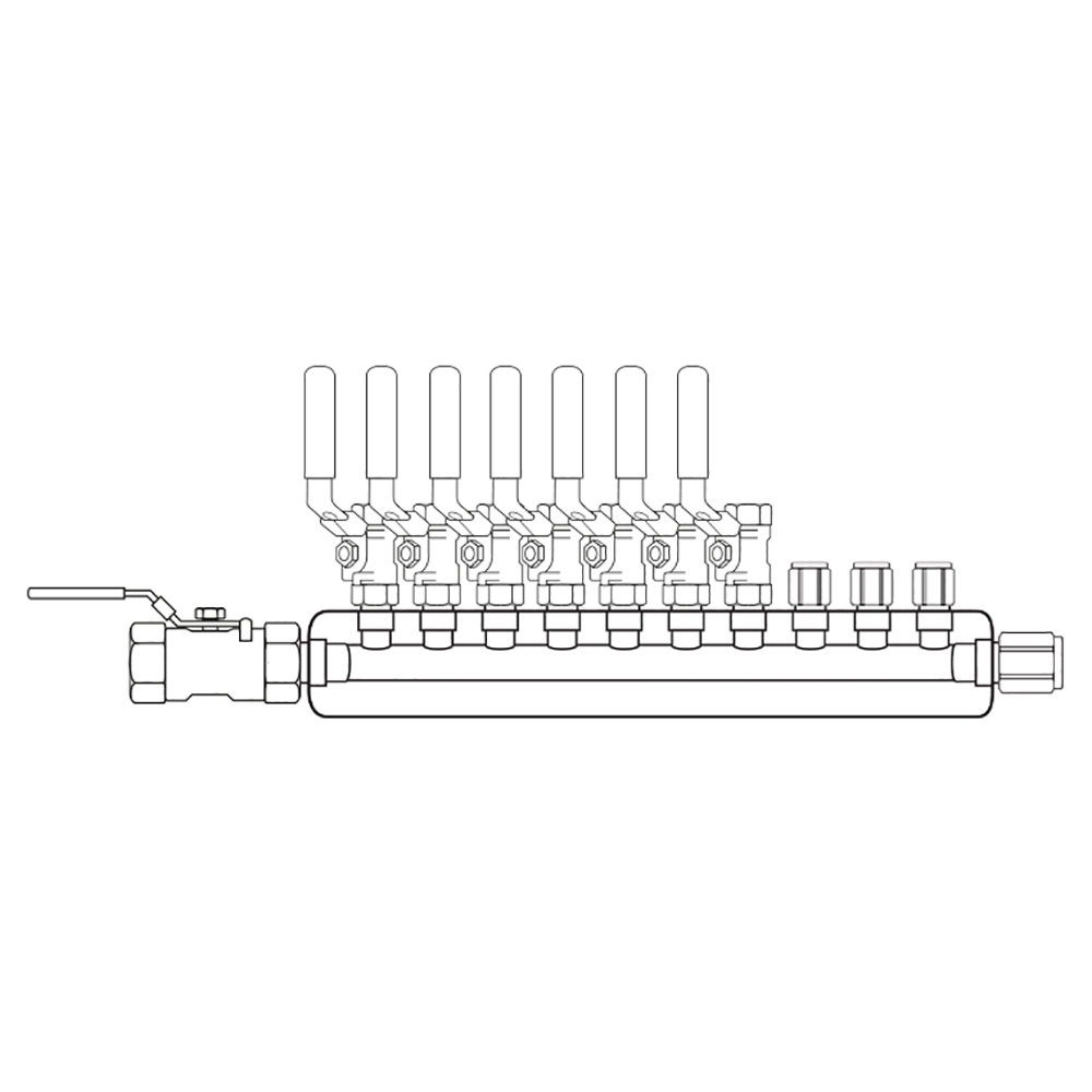 M4074011 Manifolds Stainless Steel Single Sided