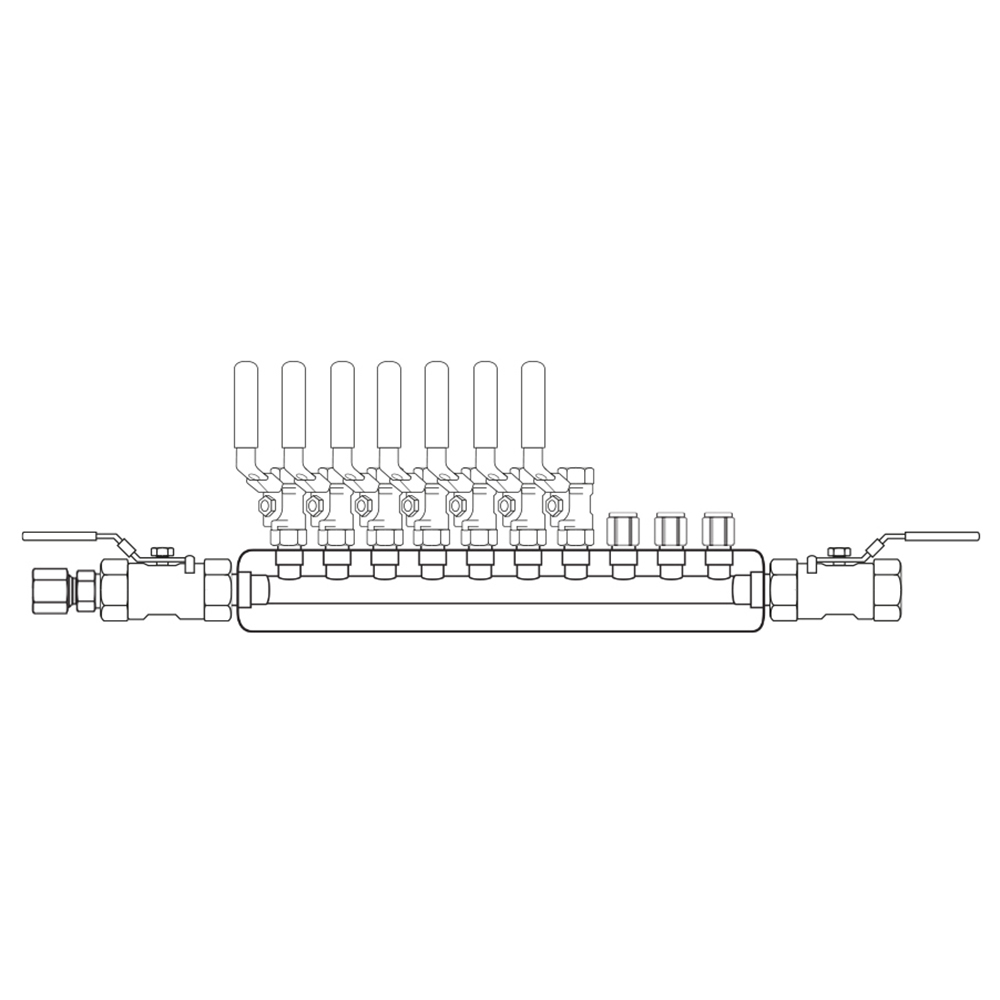 M4074032 Manifolds Stainless Steel Single Sided