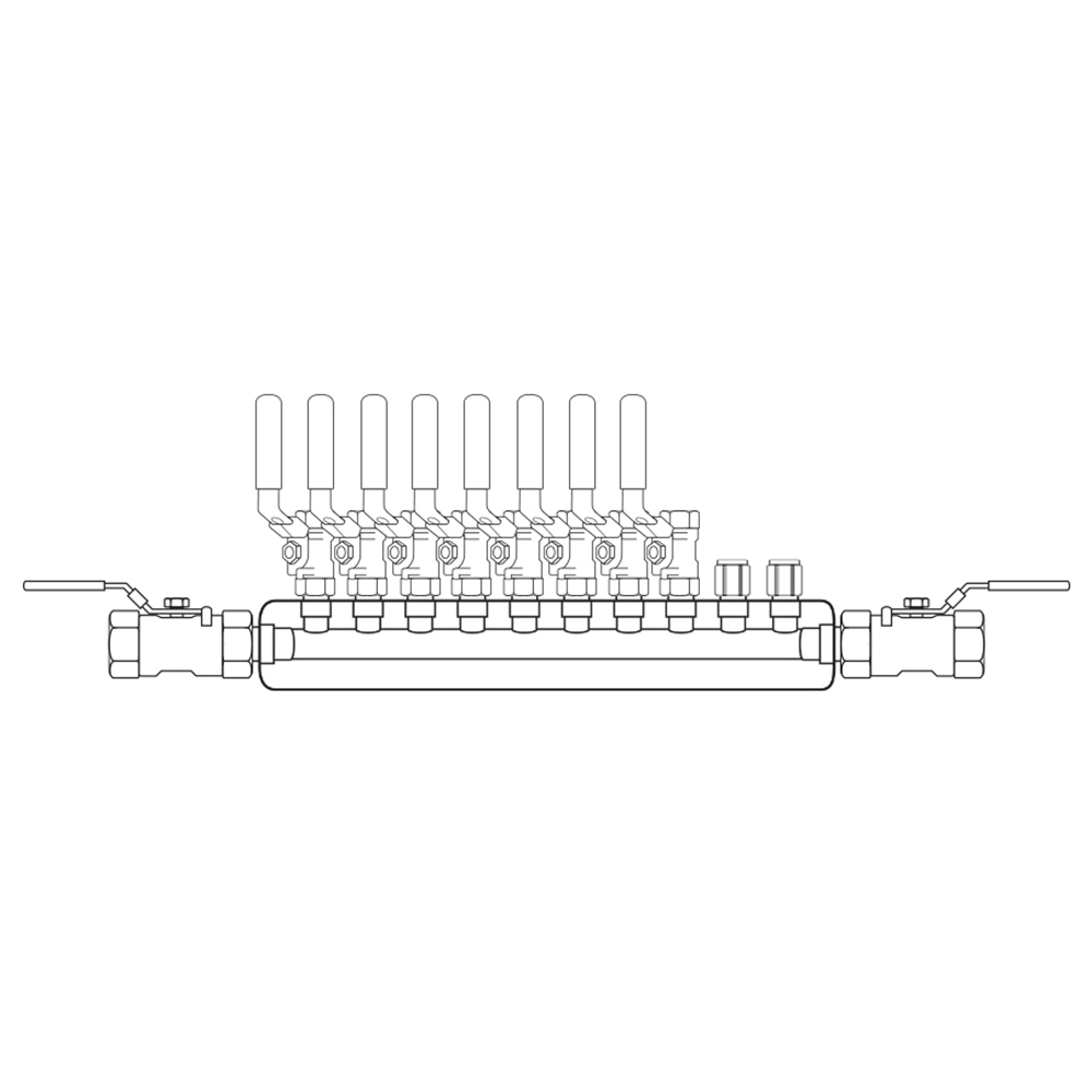 M4084012 Manifolds Stainless Steel Single Sided