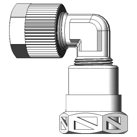 18028120 Female adaptor elbow union (G) Serto Elbow adaptor fittings/unions