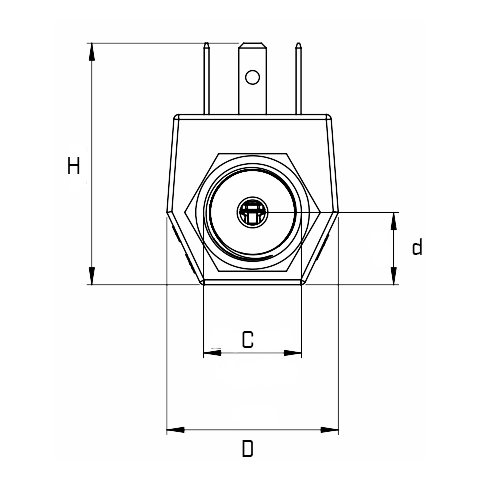 Flow Sensor Nano Without Pulse Divider Nozzle 1mm 9NI-0100/01A