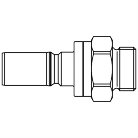 47811500 Nipple - Dry Break - Male Thread Rectus double shut-off nipple with flatsealing or dry-break system for leak-free design. (KL series). On the coupling and plug, our leak-free coupling systems have valves that build up no dead-space volume. As such, when the connection is broken, no drops of the medium being channelled are able to escape. This variant is especially suitable for transporting aggressive media or in sensitive environments like in cleanrooms.