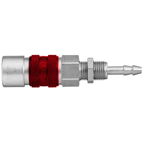 48022590 Coupling - Single Shut-off - Panel Mount Rectus quick coupling single shut-off coded system - Rectukey.  The mechanical coding of the coupling and plug offers a  guarantee for avoiding mix-ups between media when coupling, which is complemented by the color coding of the anodised sleeves. Double shut-off version available on request.