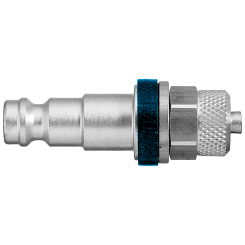 48025716 Nipple - Straight-through - Plastic Hose Connection Nipple Straight through - coded systems/ Rectukey.  The mechanical coding of the coupling and plug offers a  guarantee for avoiding mix-ups between media when coupling, which is complemented by the color coding of the anodised sleeves. Double shut-off version available on request.