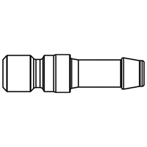 48901005 Nipple - Single Shut-off - Hose Barb Single shut-off nipples/ plugs work without valve in the nipple. The flow is stalled when the connection is broken. ( Rectus SF serie)