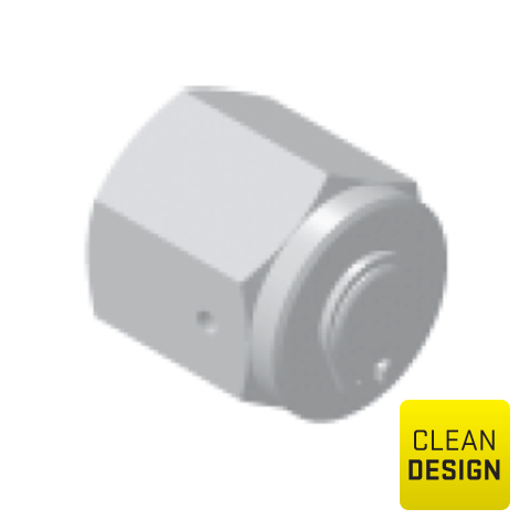 94204600 Cap - Female UHP (gland) plug in low sulfur or standard SS316L stainless steel are internal or/and external electropolished and packed in a class 10 cleanroom.