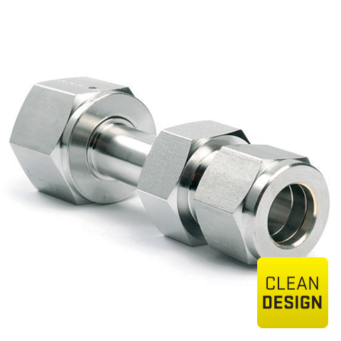 94209058 Union - Connector UHP unions  in low sulfur or standard SS316L stainless steel are internal or/and external electropolished and packed in a class 10 cleanroom.
