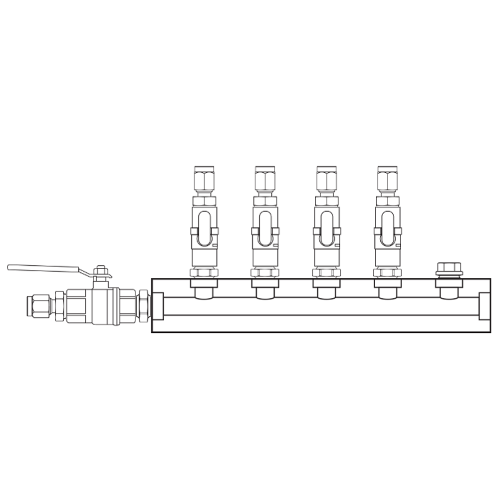 M1041150 Manifolds Brass