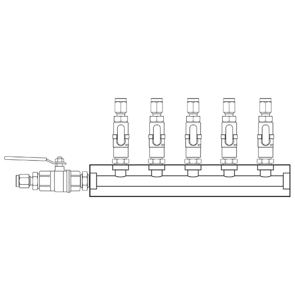 M1051140 Manifolds Brass