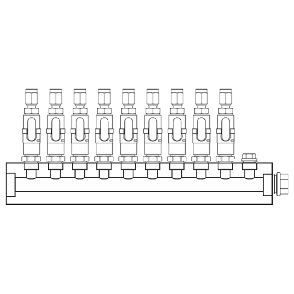 M1091201 Verdeelblokken Messing