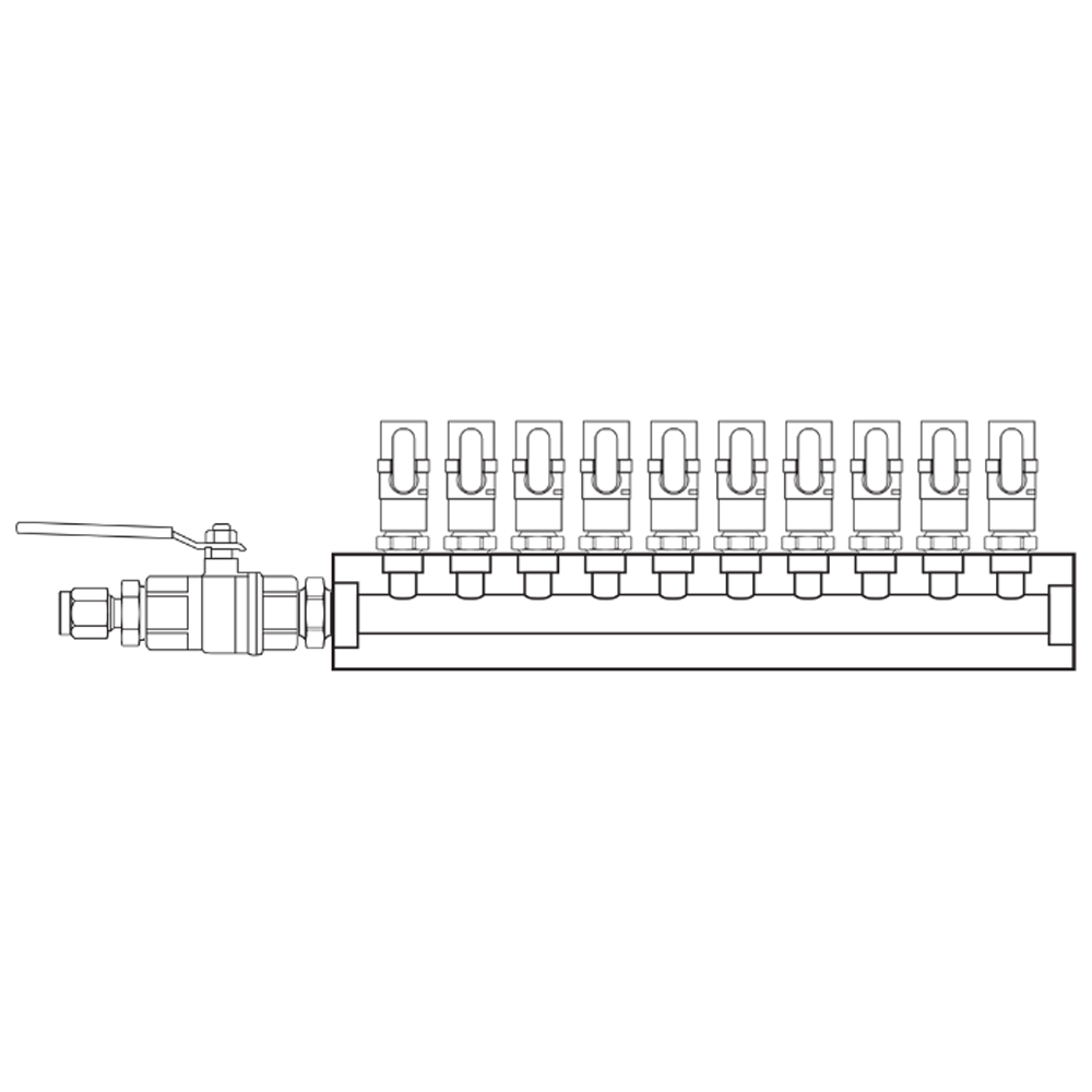 M1101050 Manifolds Brass