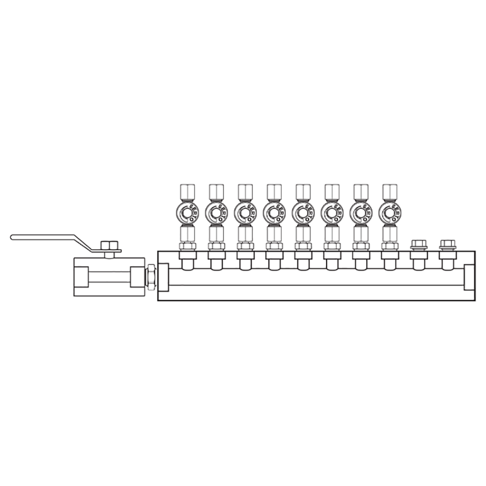 M2085010 Manifolds Stainless Steel Single Sided