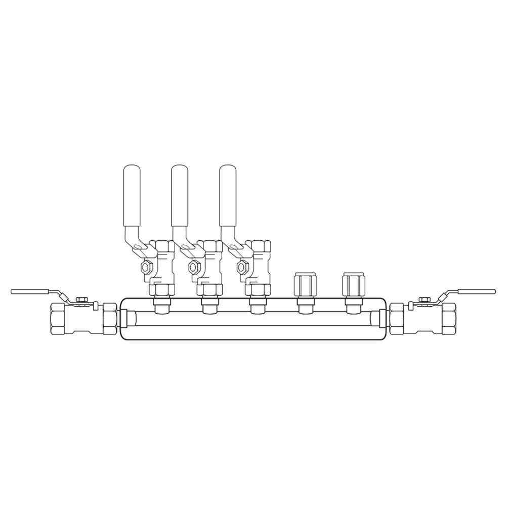 M3034012 Manifolds Stainless Steel Single Sided