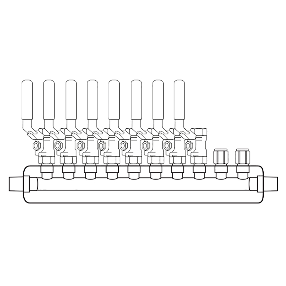 M3084000 Manifolds Stainless Steel Single Sided