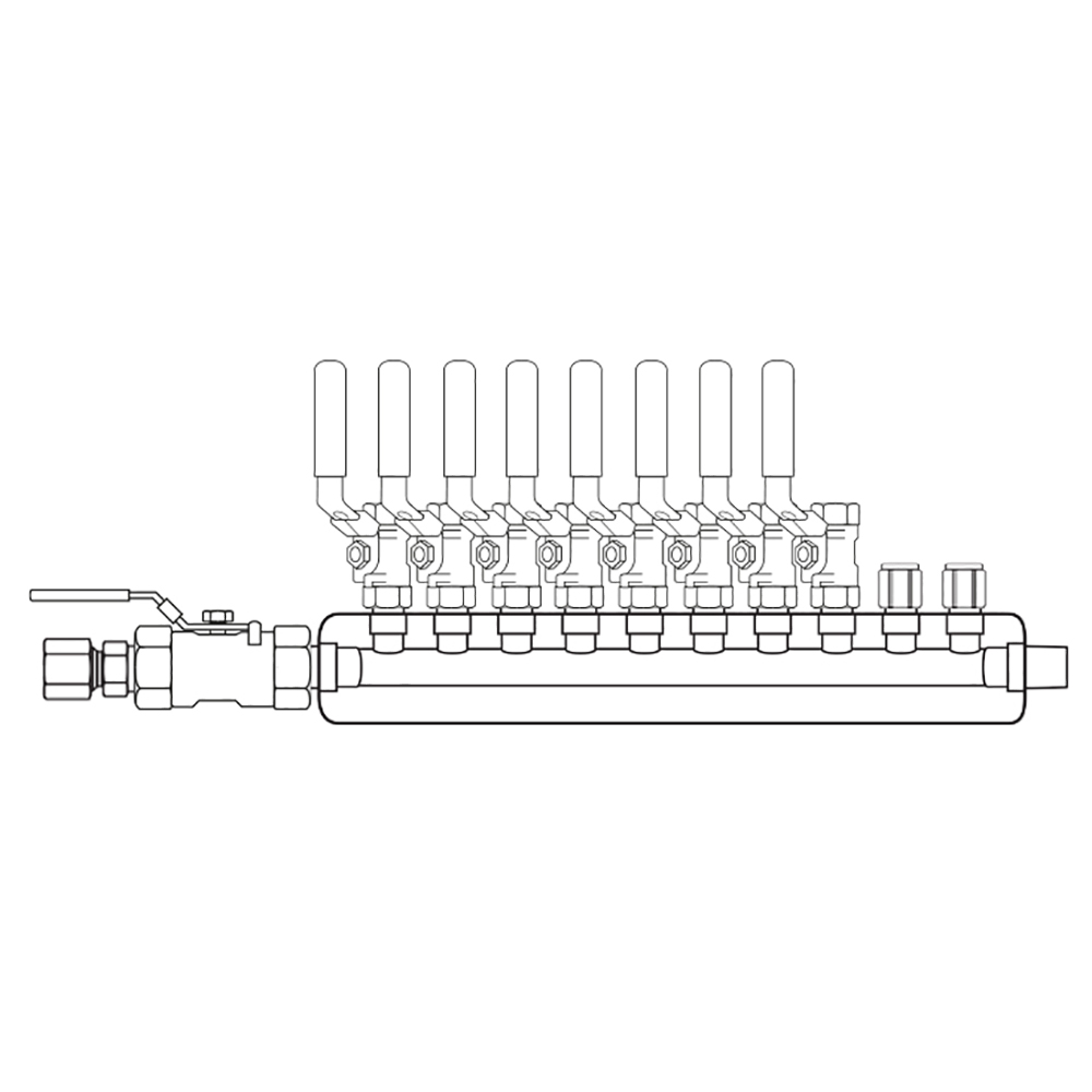 M3084040 Manifolds Stainless Steel Single Sided