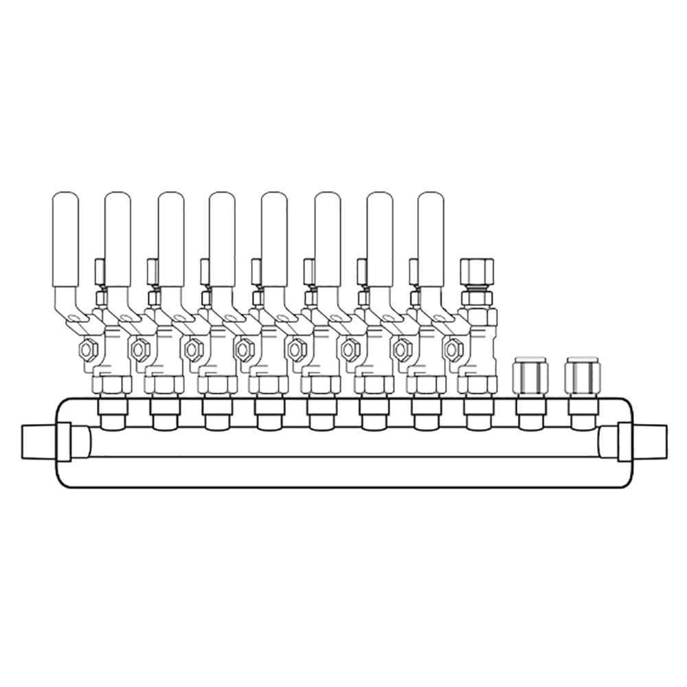 M3084100 Manifolds Stainless Steel Single Sided