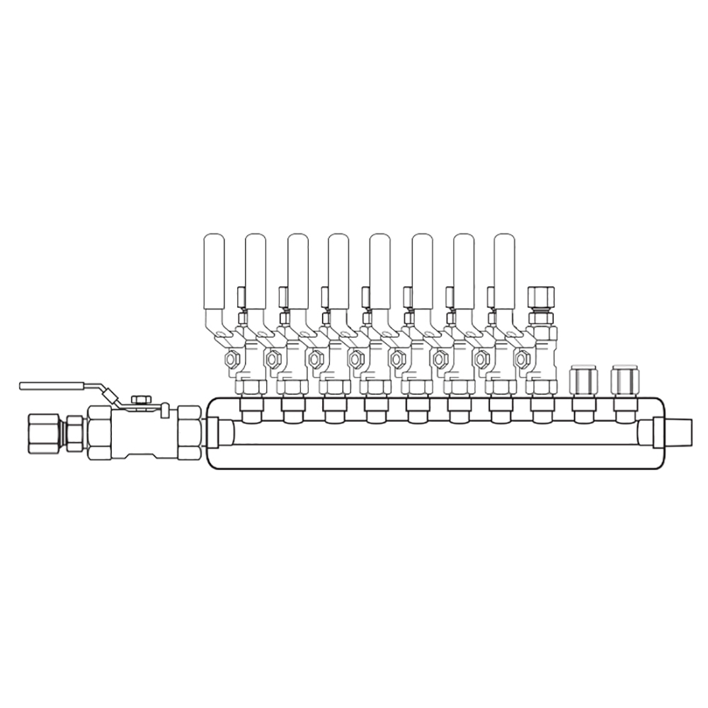 M3084140 Manifolds Stainless Steel Single Sided