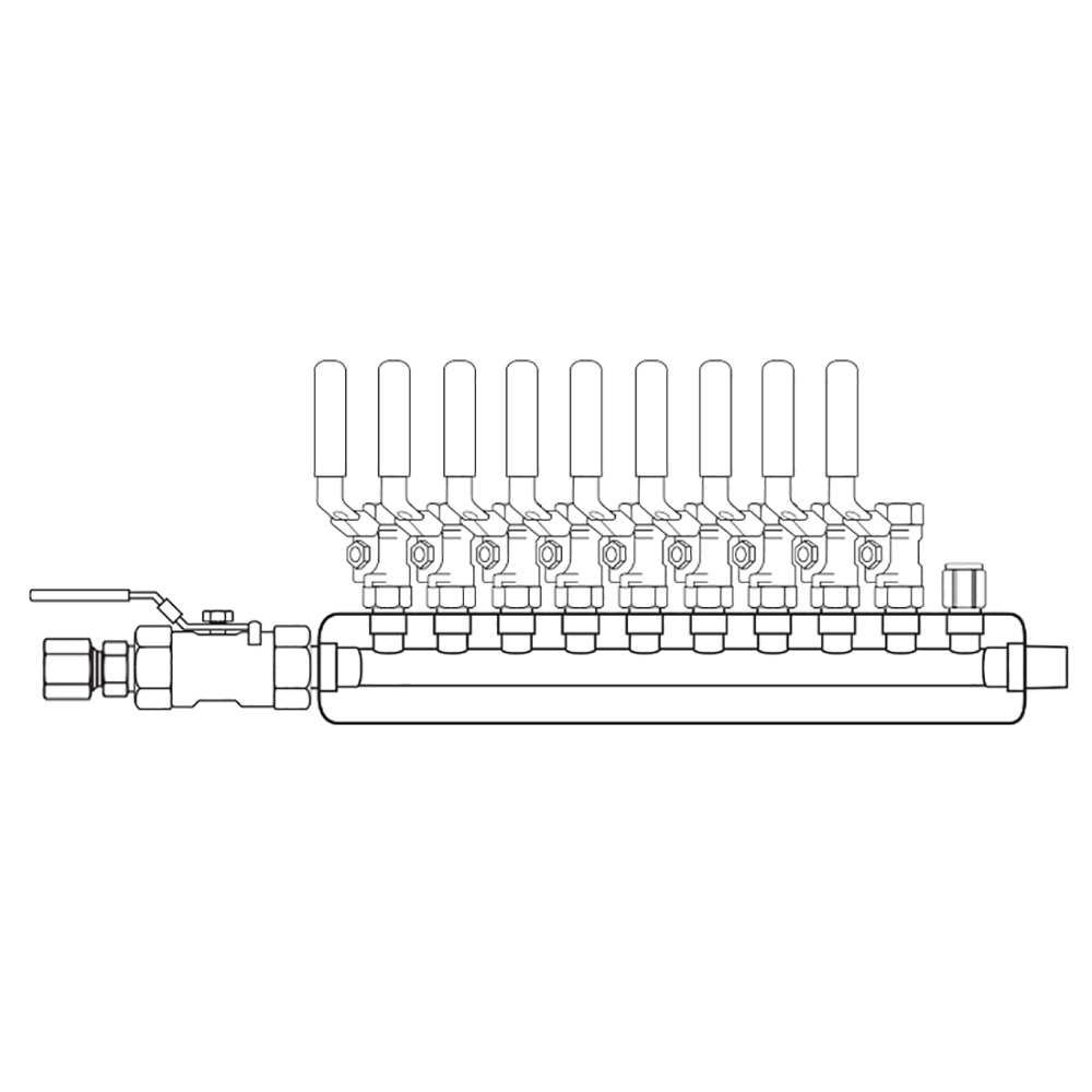 M3094040 Manifolds Stainless Steel Single Sided