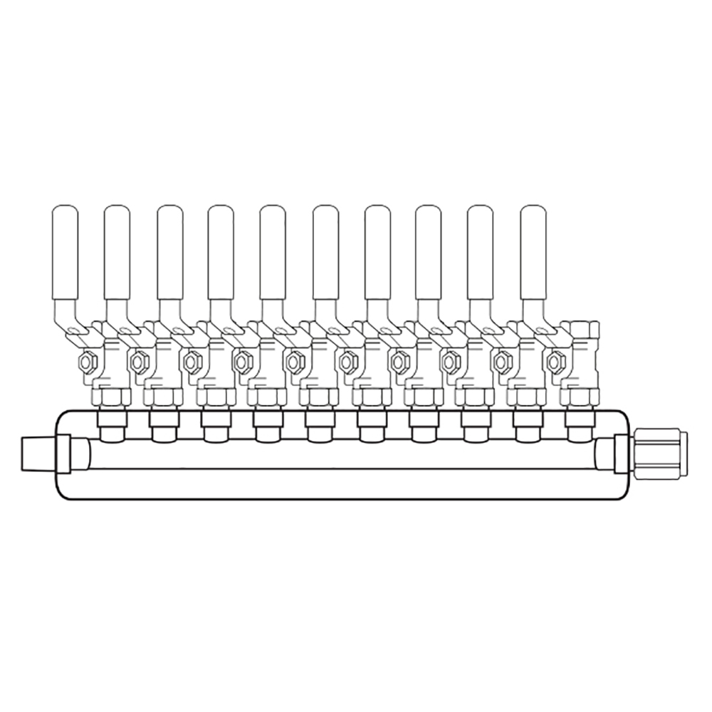 M3104001 Manifolds Stainless Steel Single Sided