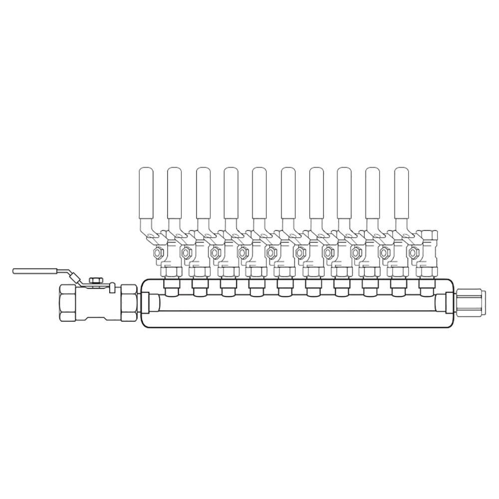 M3104011 Manifolds Stainless Steel Single Sided