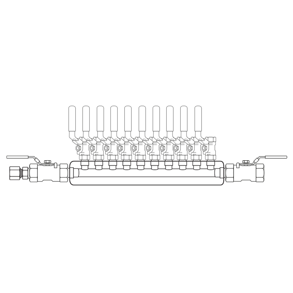 M3104032 Manifolds Stainless Steel Single Sided