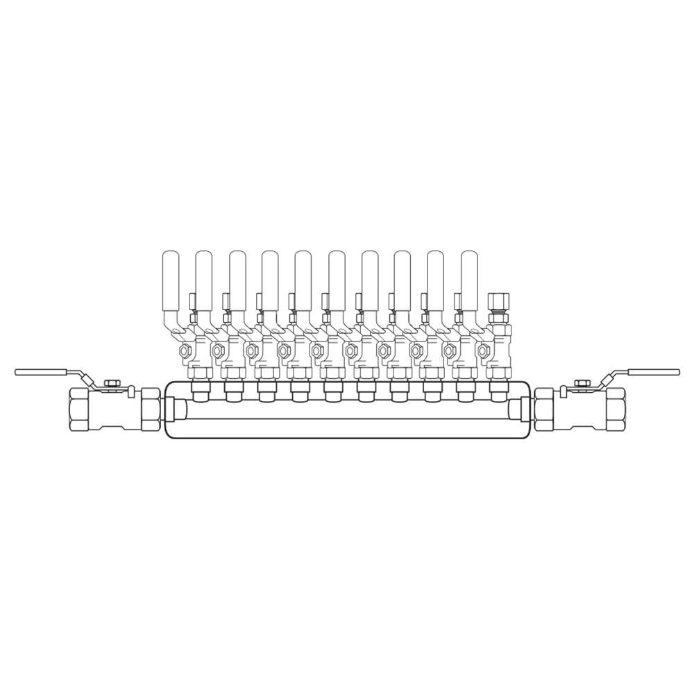 M3104112 Manifolds Stainless Steel Single Sided