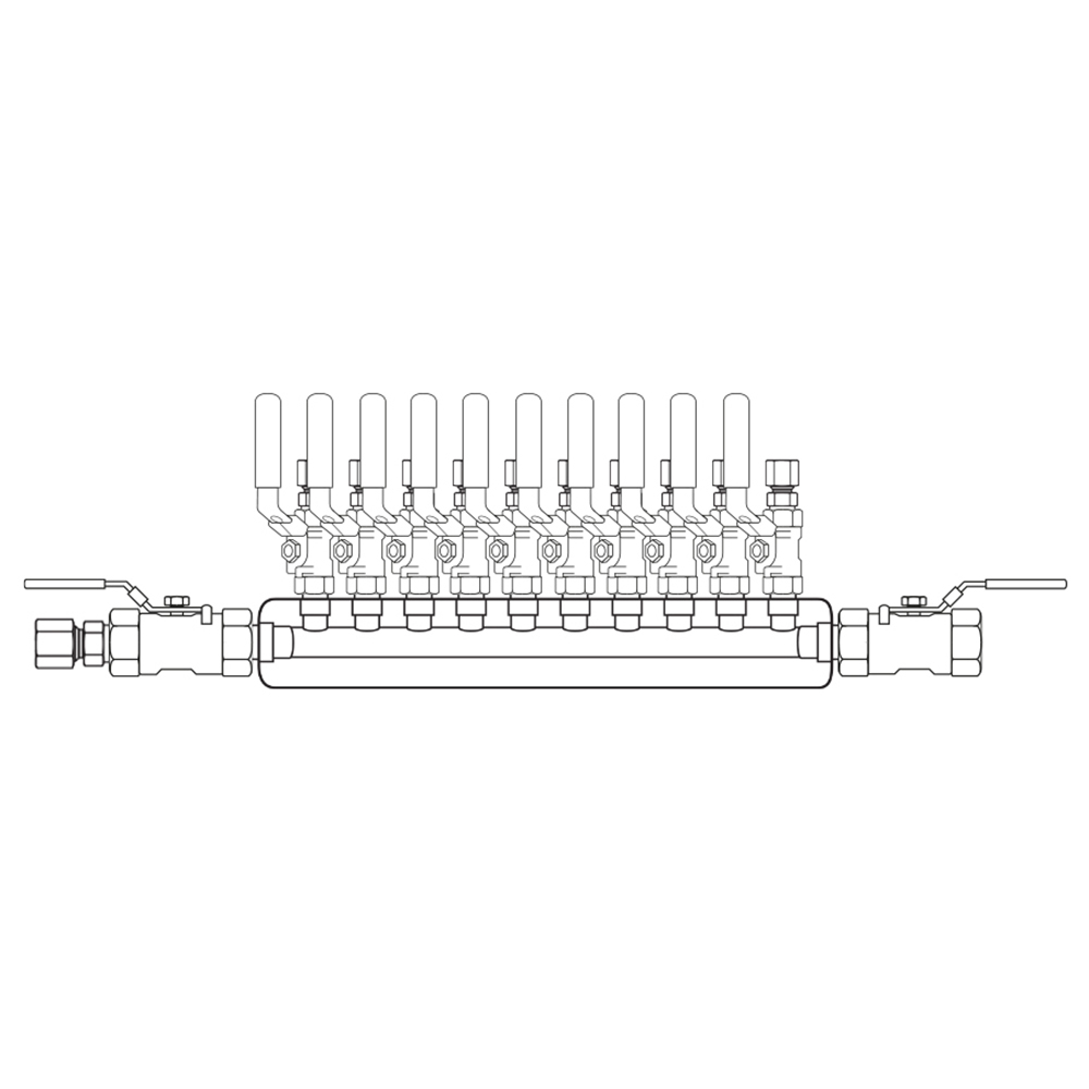 M3104242 Manifolds Stainless Steel Single Sided