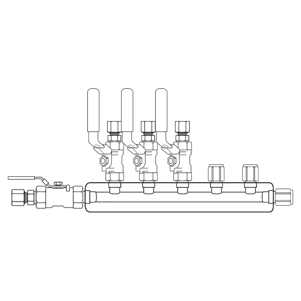 M4034221 Manifolds Stainless Steel Single Sided