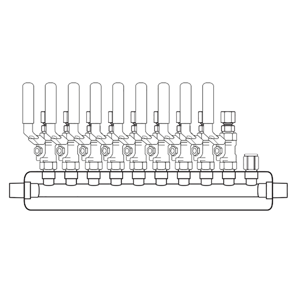 M4094100 Manifolds Stainless Steel Single Sided