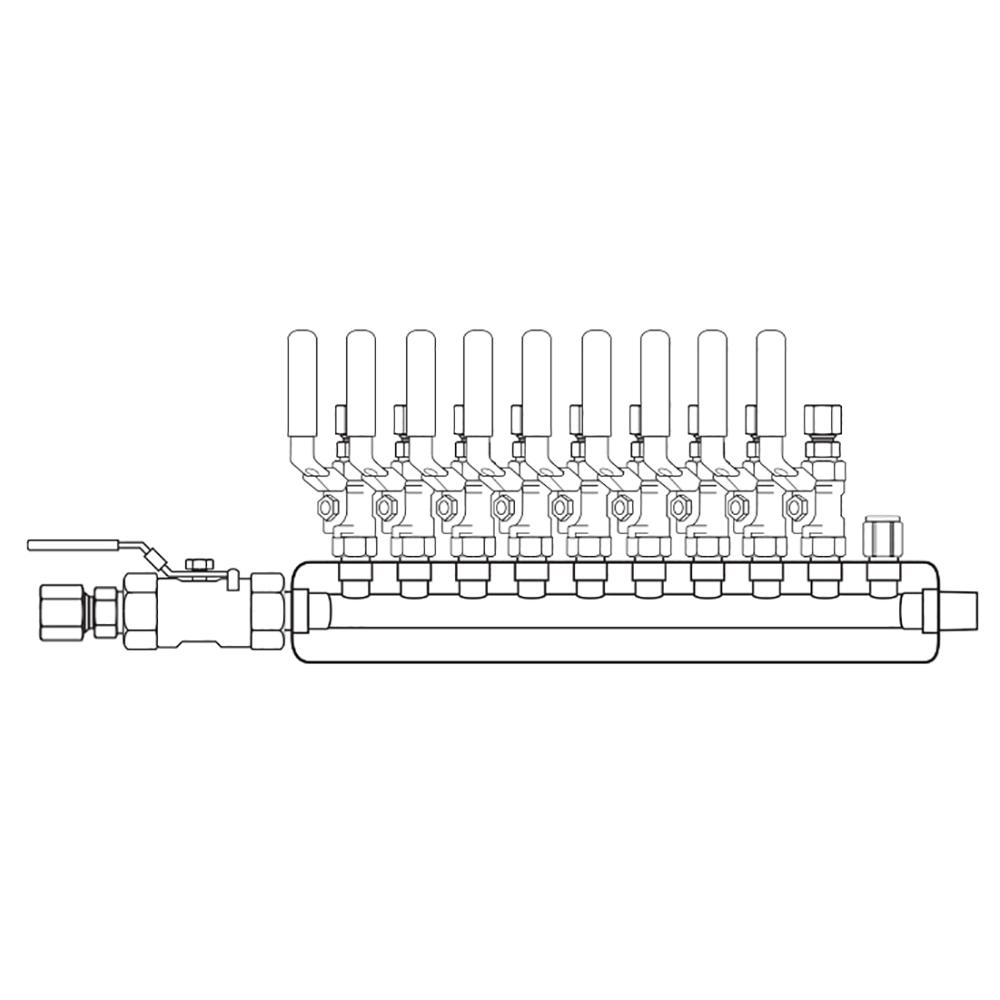 M4094340 Manifolds Stainless Steel Single Sided