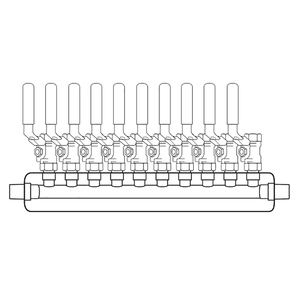 M4104000 Manifolds Stainless Steel Single Sided