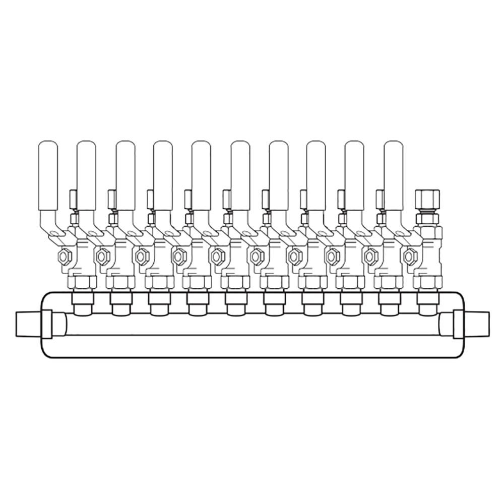 M4104100 Manifolds Stainless Steel Single Sided