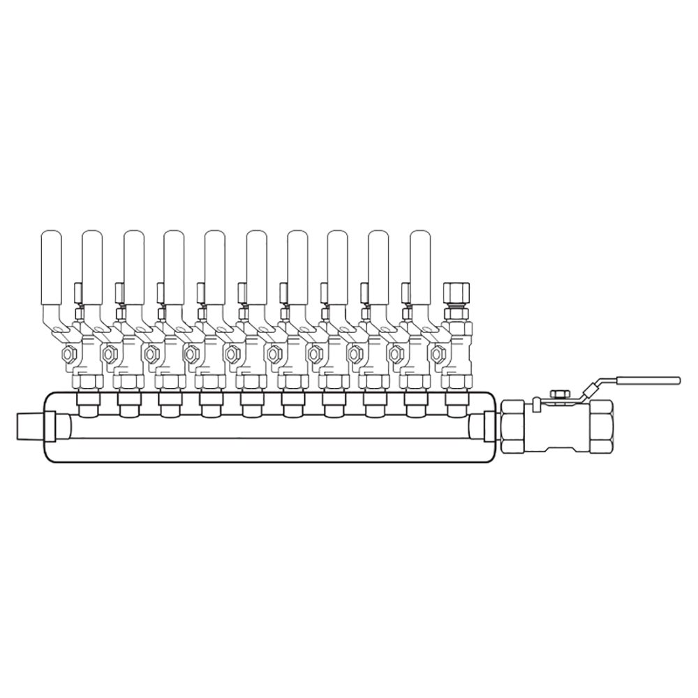 M4104302 Manifolds Stainless Steel Single Sided
