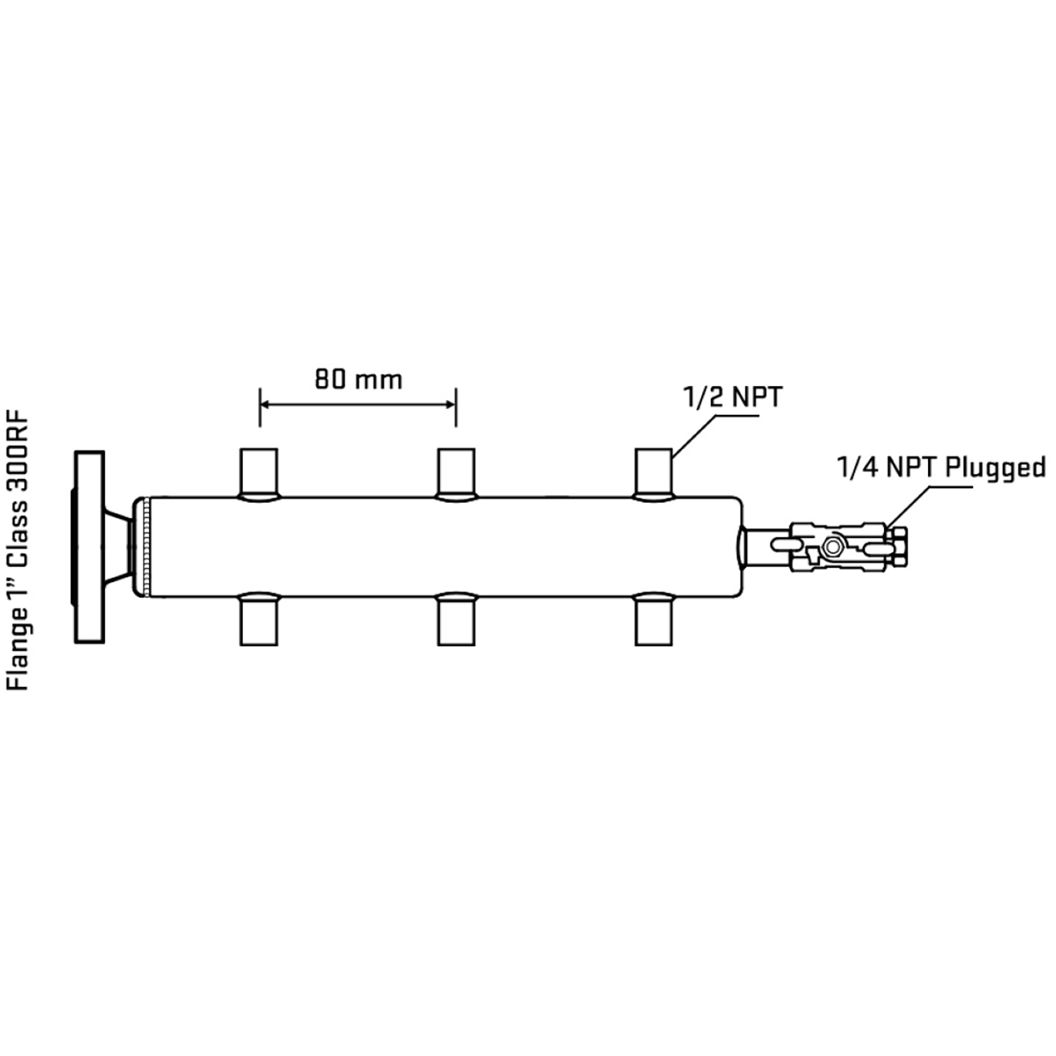 M506A060220 Manifolds Stainless Steel Double Sided