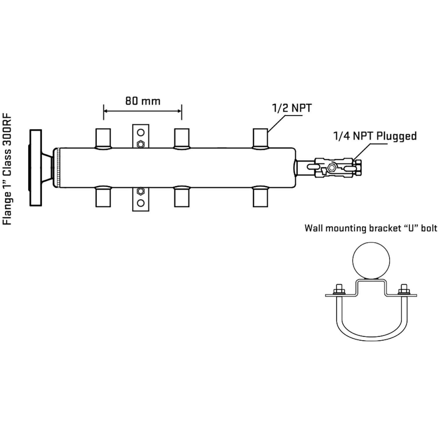 M506A060221 Manifolds Stainless Steel Double Sided