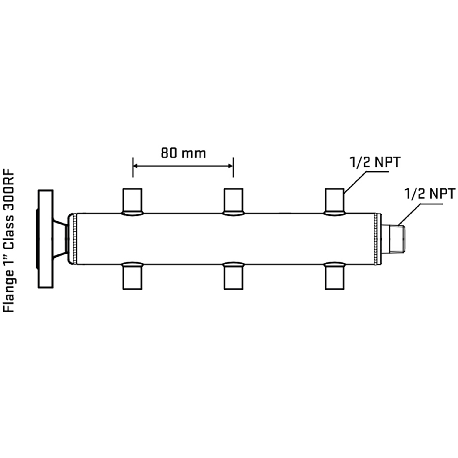 M506A060230 Manifolds Stainless Steel Double Sided